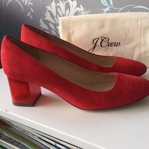 Women’s J. Crew size 9 red pumps.